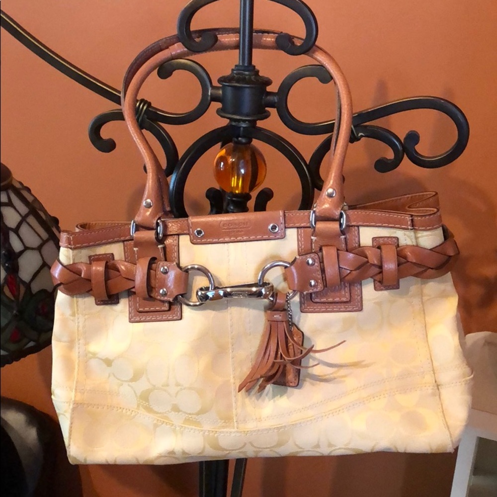 Yellow Coach bag...